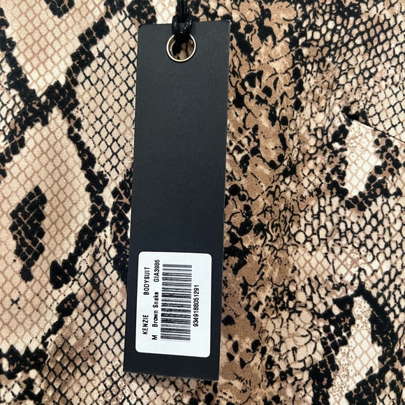 NWT I.AM.GIA Kenzie Bodysuit - Brown Snake - M - Picture 6 of 6